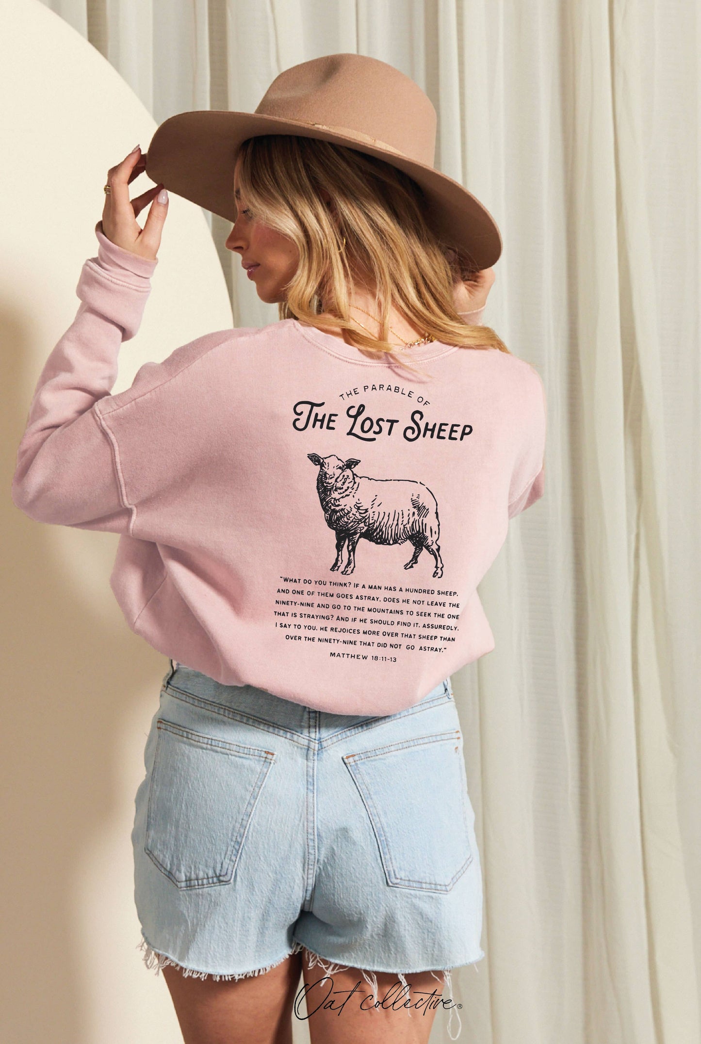 The Parable of the Lost Sheep  Mineral Graphic Sweatshirt