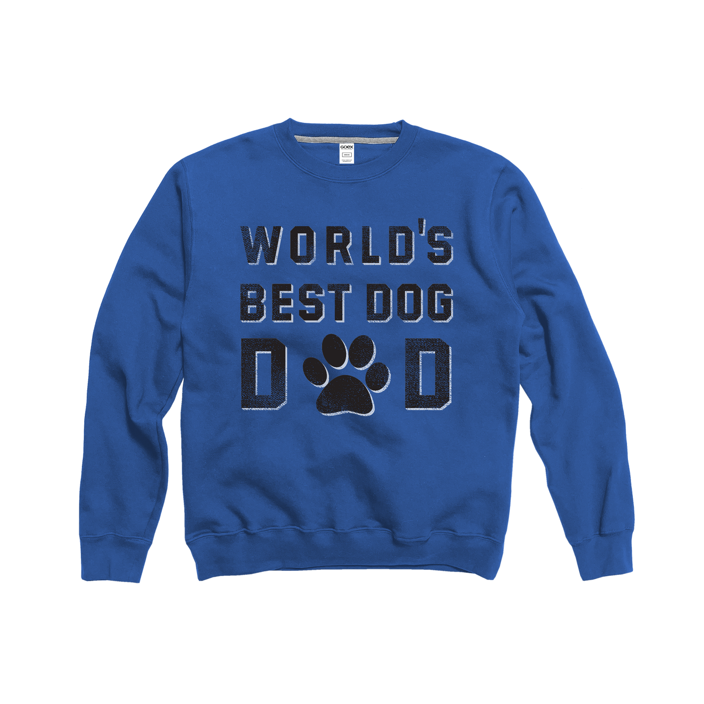Best Dog Dad - Royal Crewneck Sweatshirt - 12pk Asst