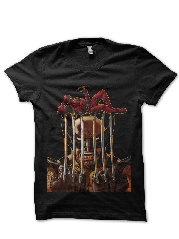 Wolverine & Deadpool Black T-Shirt