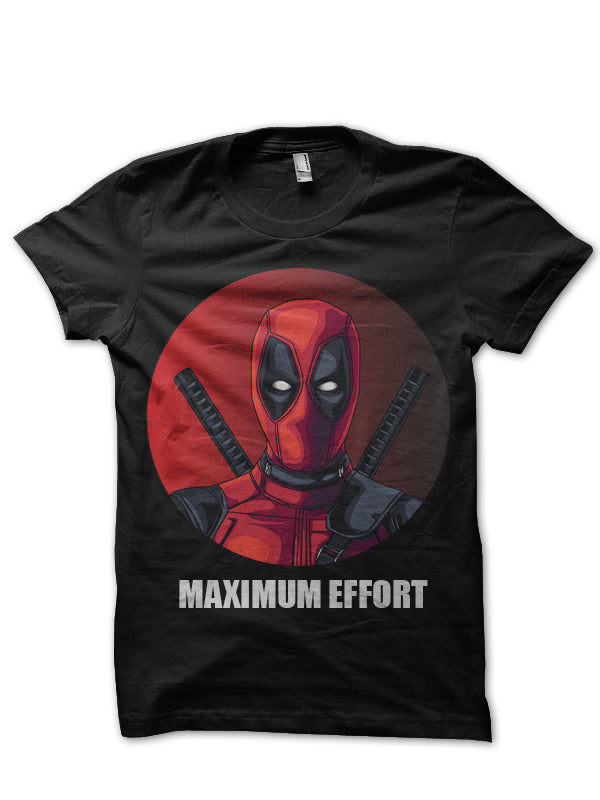 Deadpool Maximum Effort Black T-Shirt