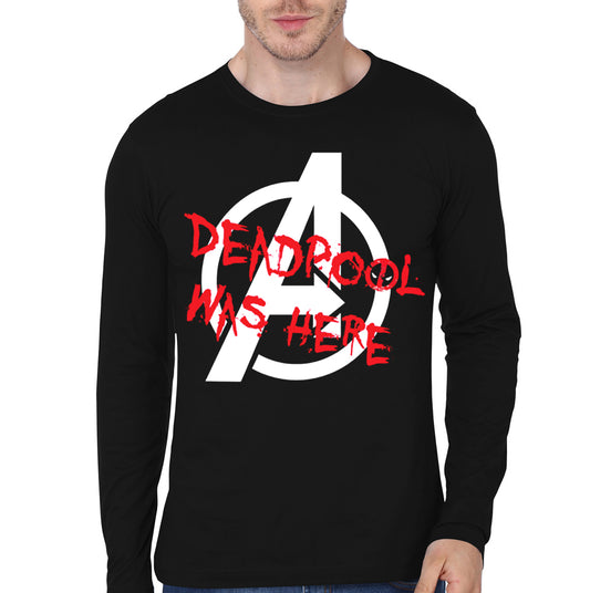 Deadpool Was Here Full Sleeve T-Shirt