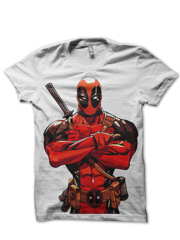 Deadpool White T-Shirt