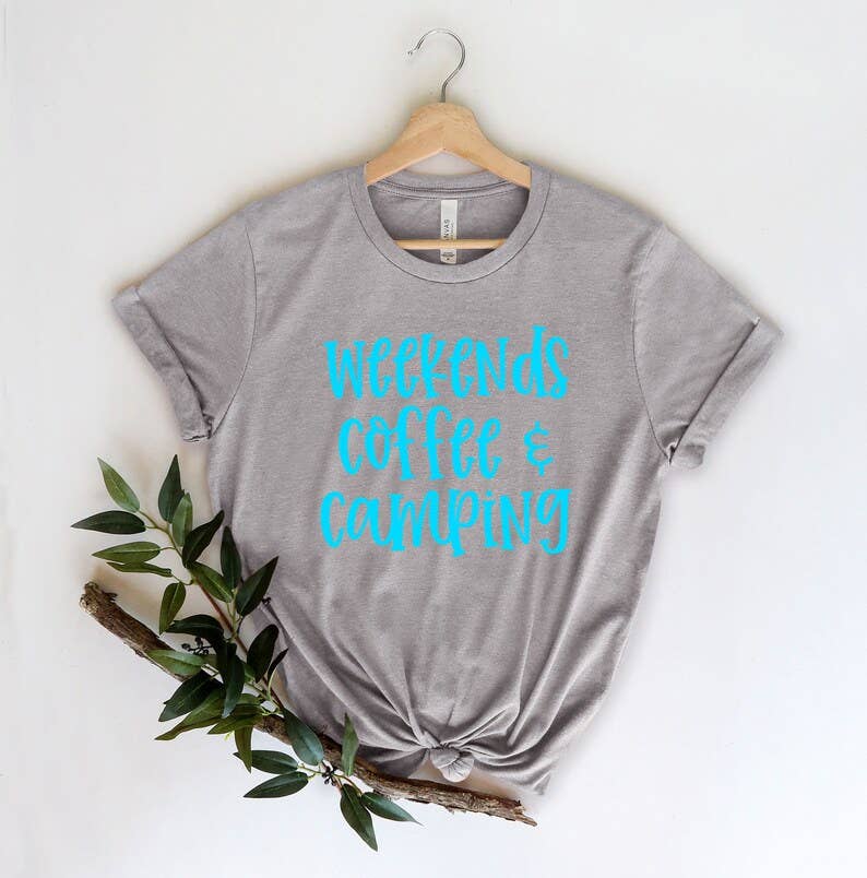 Weekends Coffee Camping T-Shirt