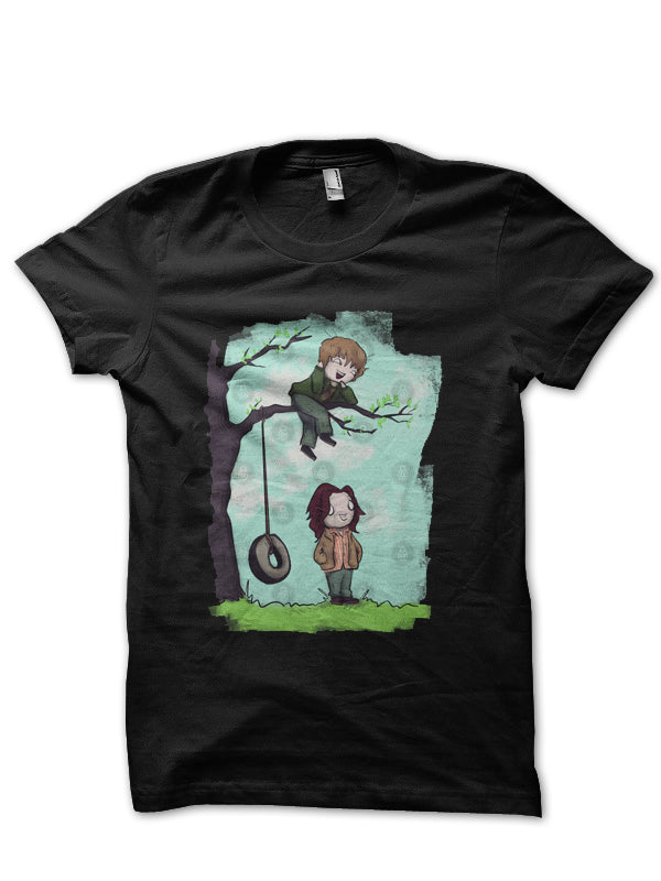The Departed Half Sleeve Black T-Shirt