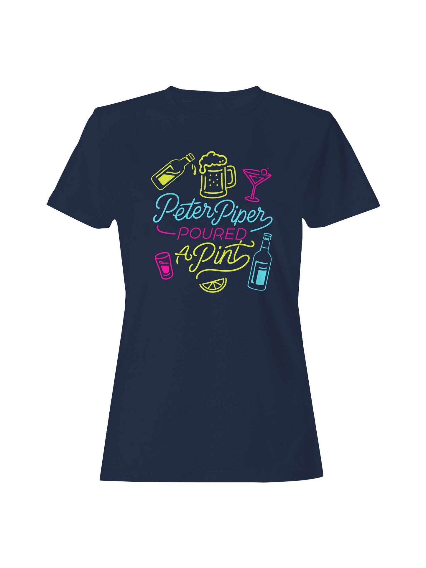 Peter Piper Poured A Pint Neon Design Women's T-Shirt