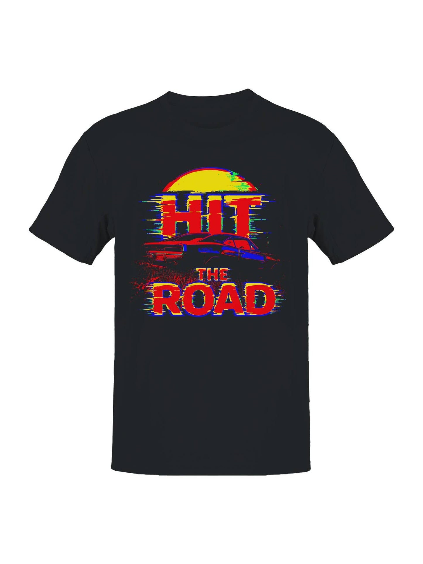 Retro Sunset Muscle Car Vibes Men's T-Shirt