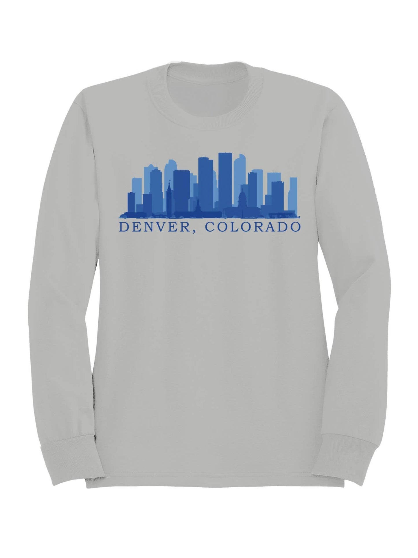 Denver Colorado Skyline Art Men's Sweatshirt