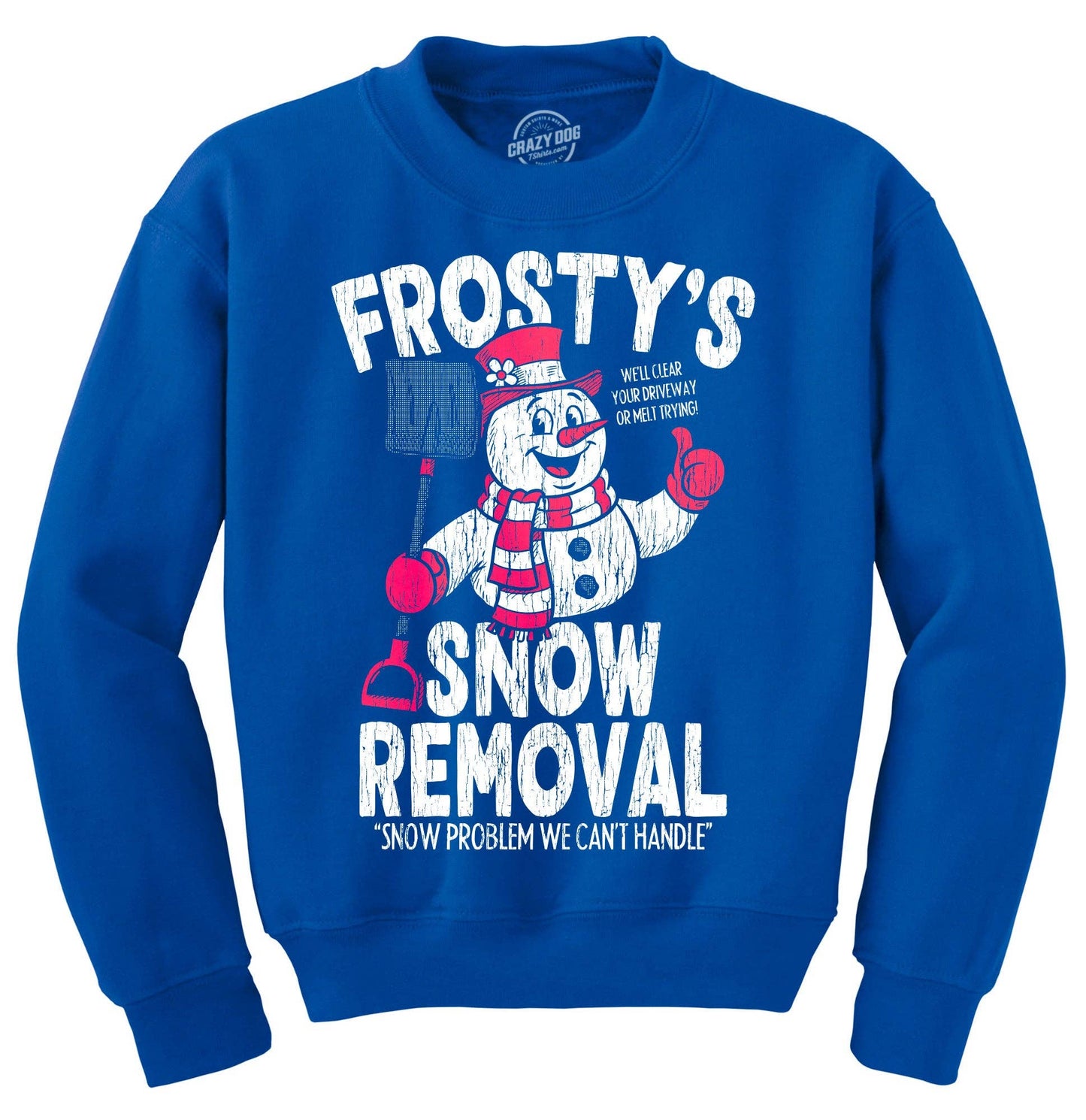 Frostys Snow Removal Crew Neck Sweatshirt