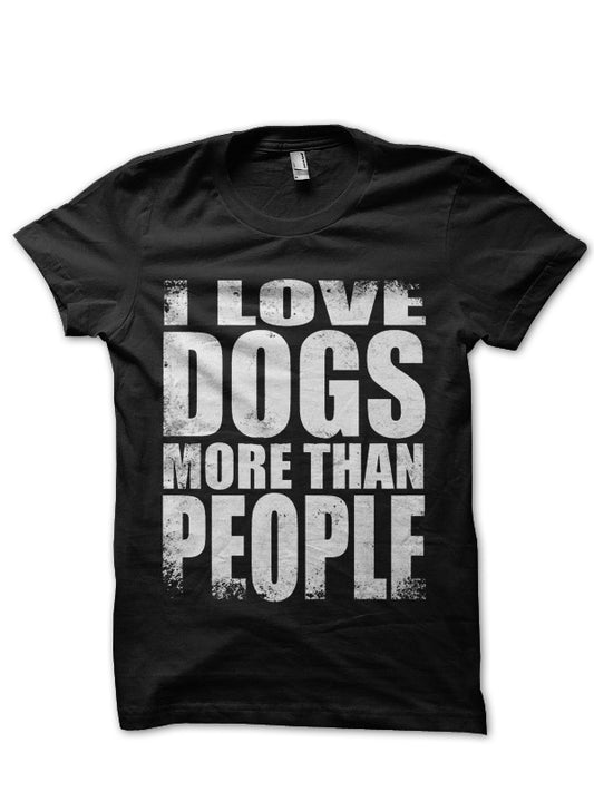 Dog Lover Black Tee