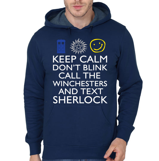 Don’t Blink Navy Blue Hoodie