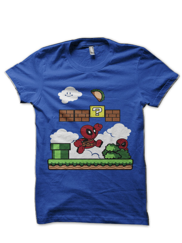 Deadpool World Royal Blue T-Shirt