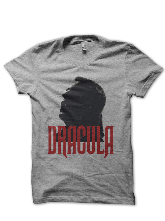 Dracula Half Sleeve Grey T-Shirt