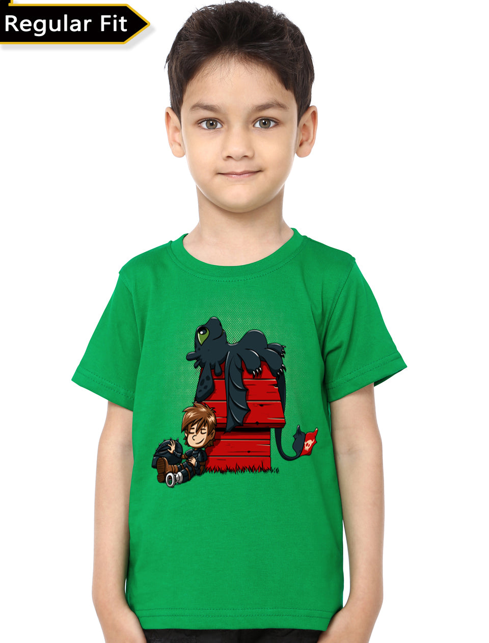 Dragon Peanuts Green T-Shirt