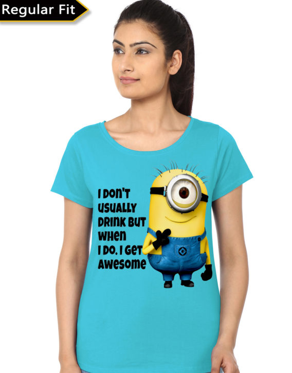 Minion Girl’s Light Blue T-Shirt