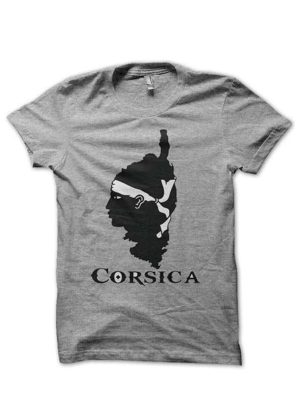 Corse White Half Sleeve T-Shirt