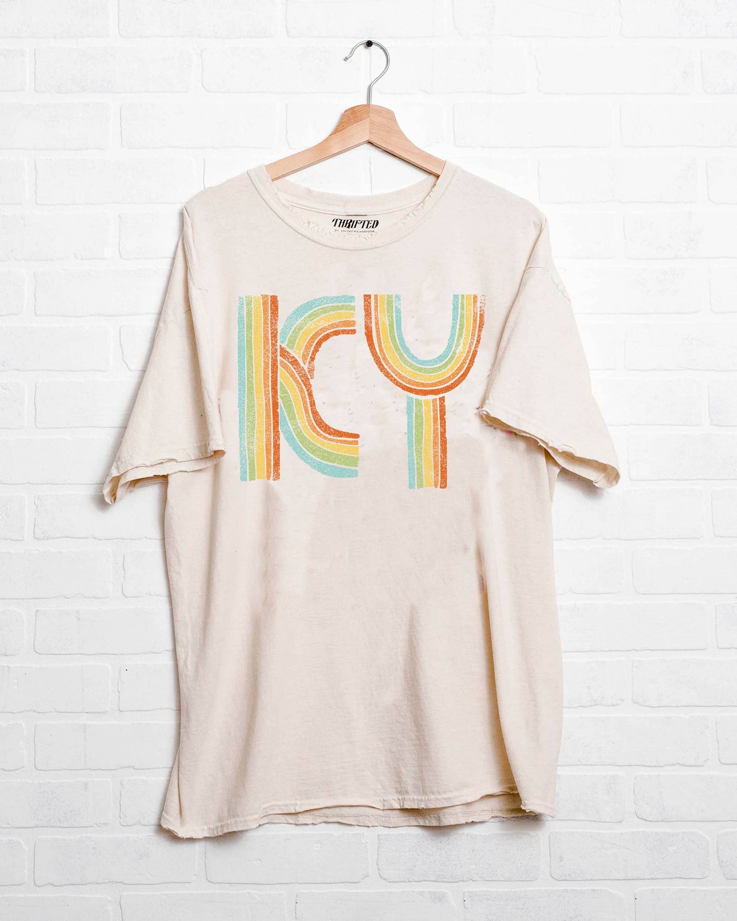 Ky Kentucky Promise Off White Thrifted Graphic Tee