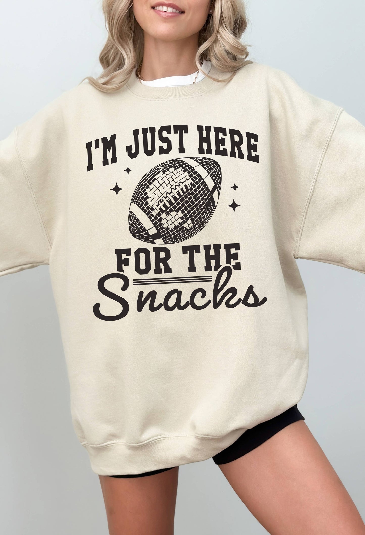 Just Here For the Snacks Graphic Sweater