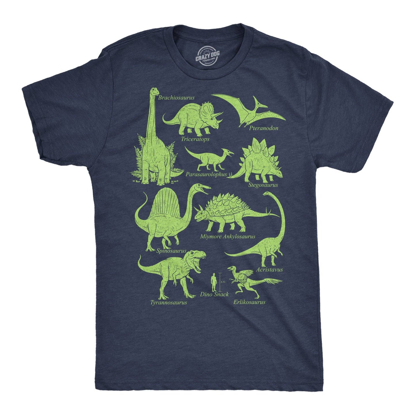 Dinosaurs and Human Dino Snack Men's T Shirt