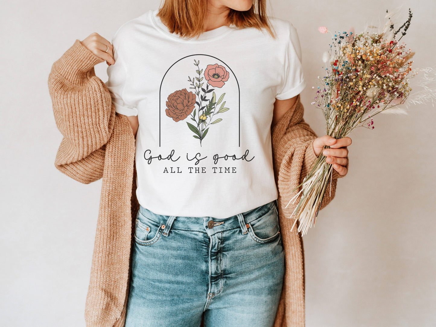 God Is Good Floral Graphic Tee | Women's Tees
