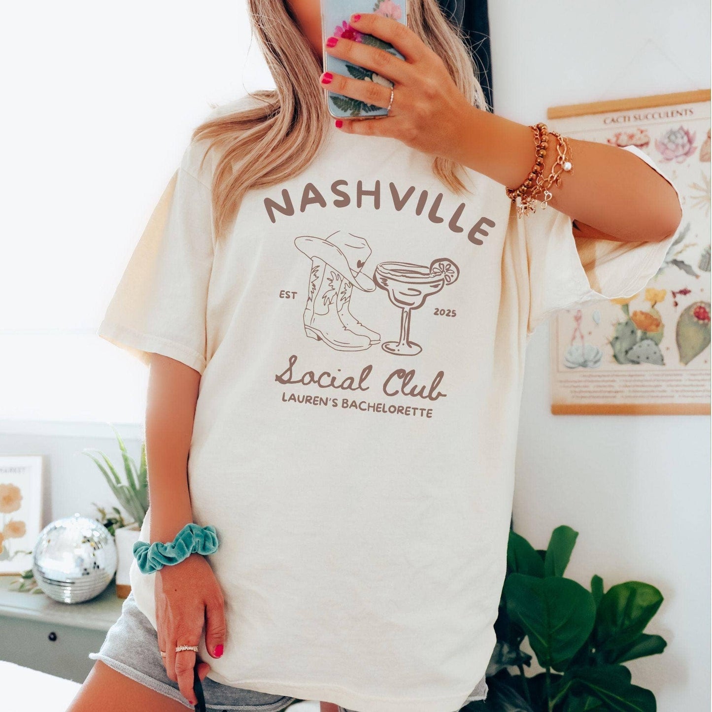 Custom Nashville Bachelorette Matching Shirt - Western Bach