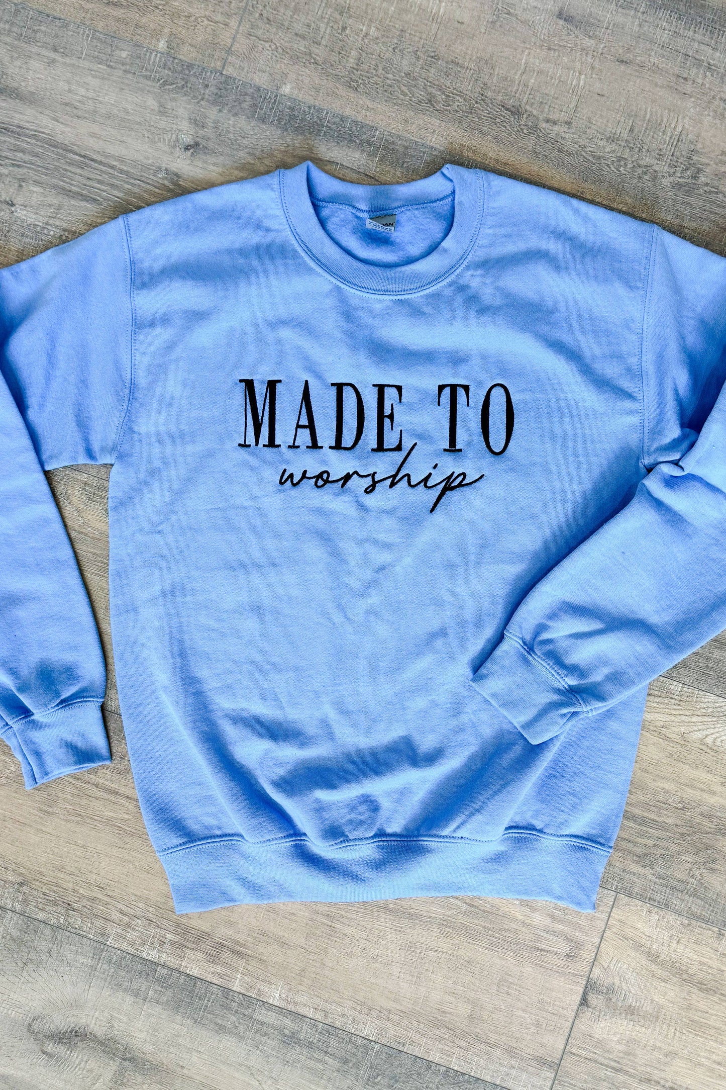 Made To Worship Embroidered Sweater