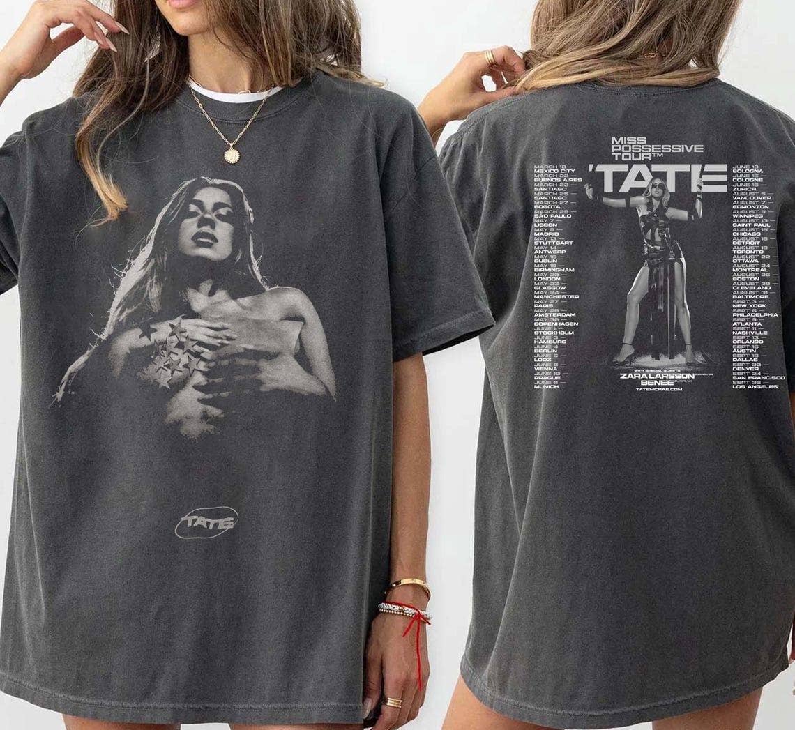 Tate Mcrae Miss Possessive Tour 2025 Concert Tee