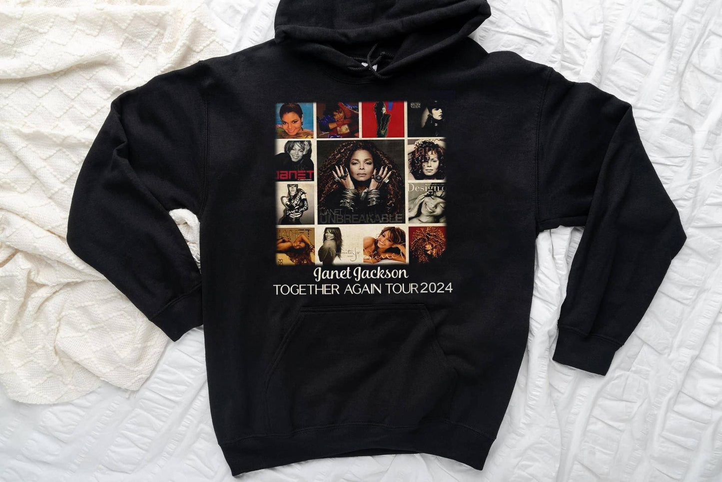 Janet Jackson Together Again Tour 2024 Album Collage Hoodie