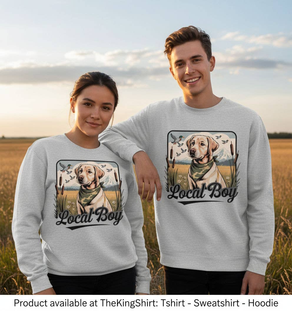 Lb Yellow Lab Duck Hunting Dog Sweatshirt