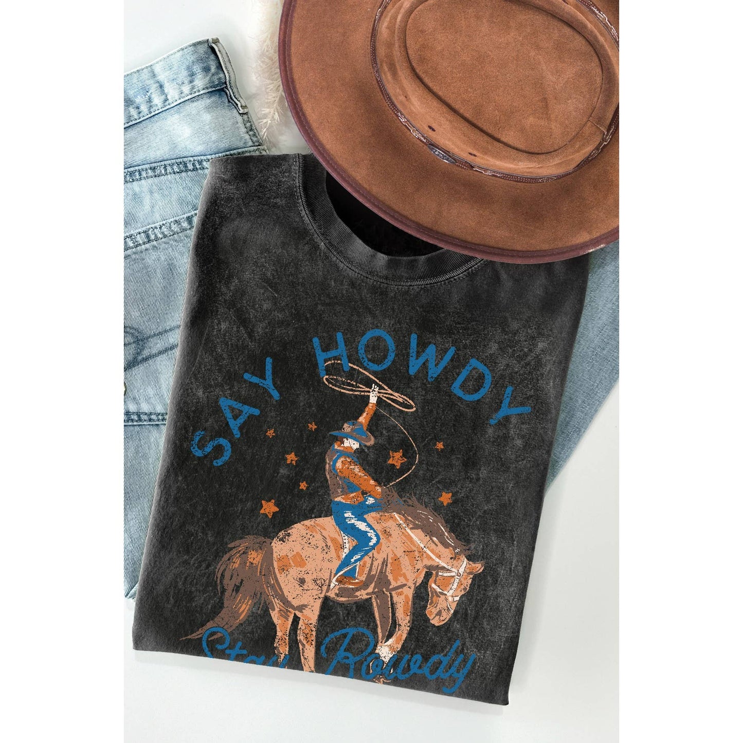 Say Howdy Mineral Washed T Shirt