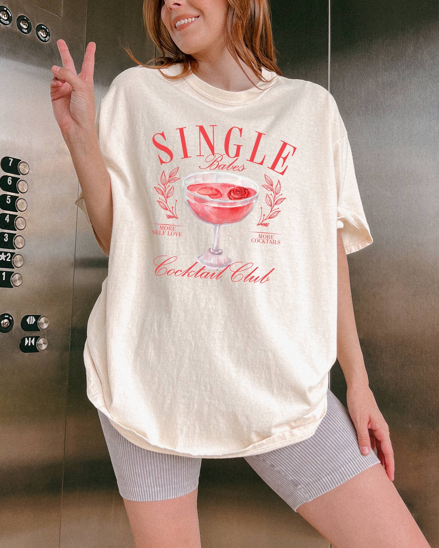 Single Babes Club, Graphic Apparel, Valentines Tee