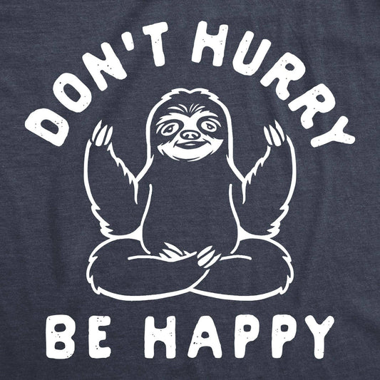 Don't Hurry Be Happy Men's Tshirt Animal Graphic Tee Western