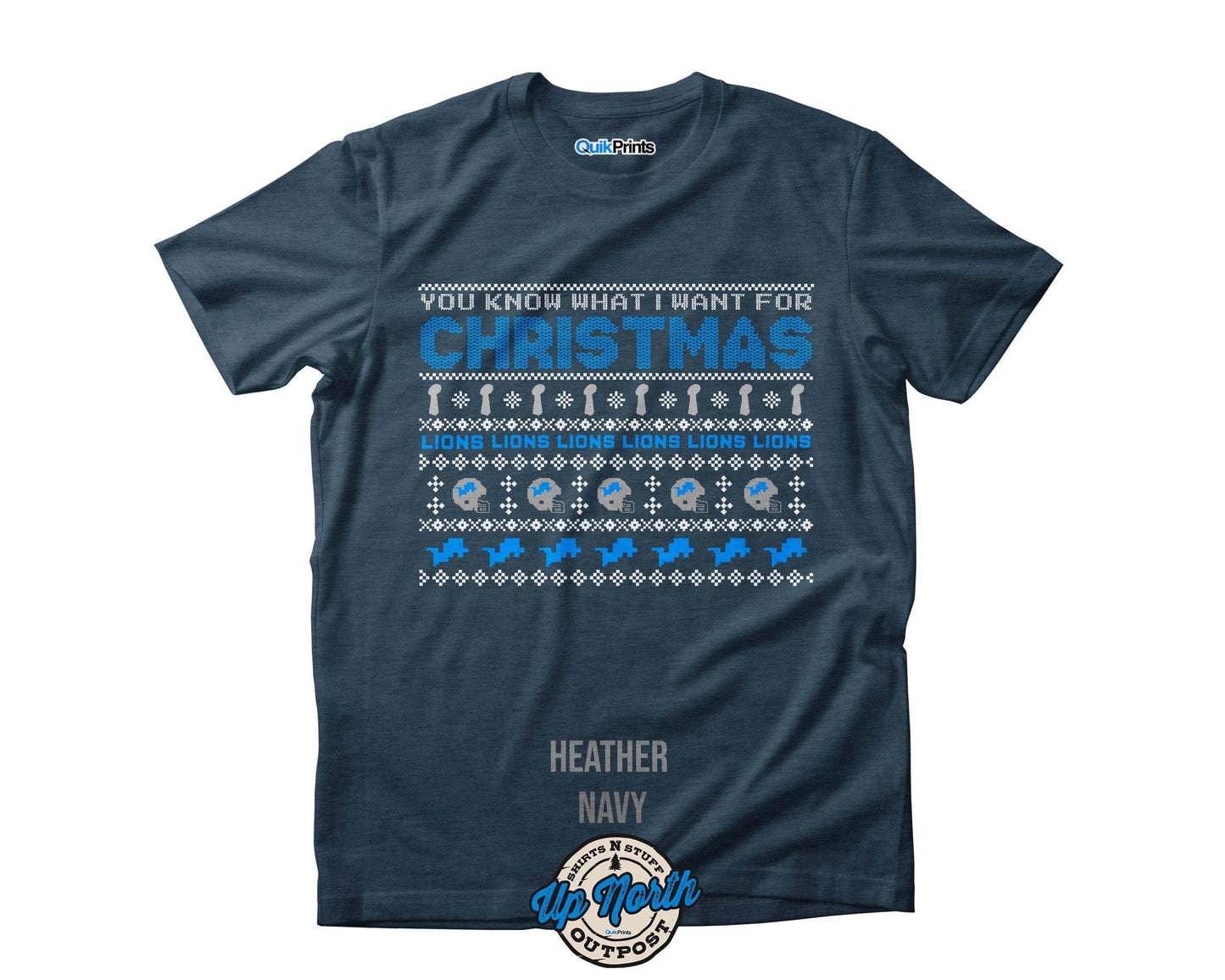 Lions Christmas Sweater - Custom Made For All Sizes and Ages