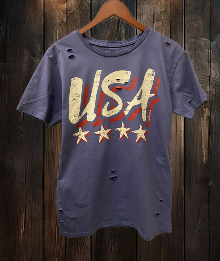 USA 80's Vintage Distressed Og Concert Tee