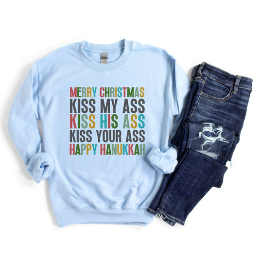 Funny Christmas Sweatshirt - Festive Holiday Crewneck Pullov