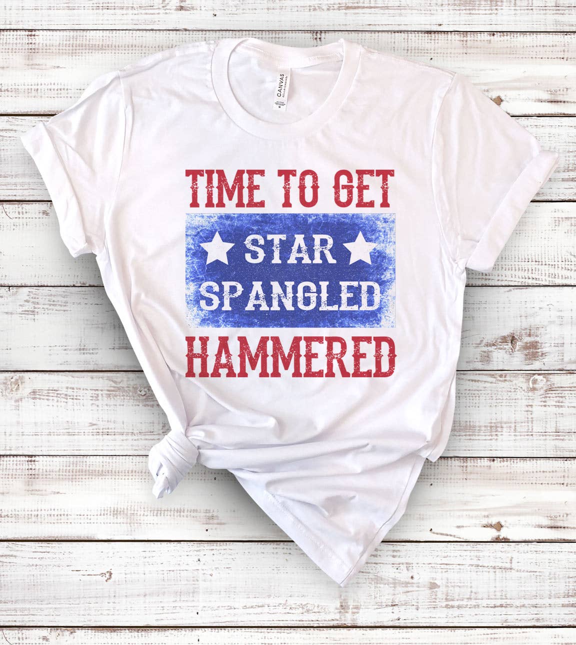 Time To Get Star Spangled -  USA Fun July 4th Beer T-Shirt