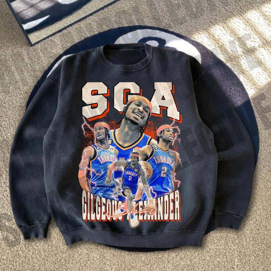 Vintage Retro Basketball Crewneck Sweatshirt