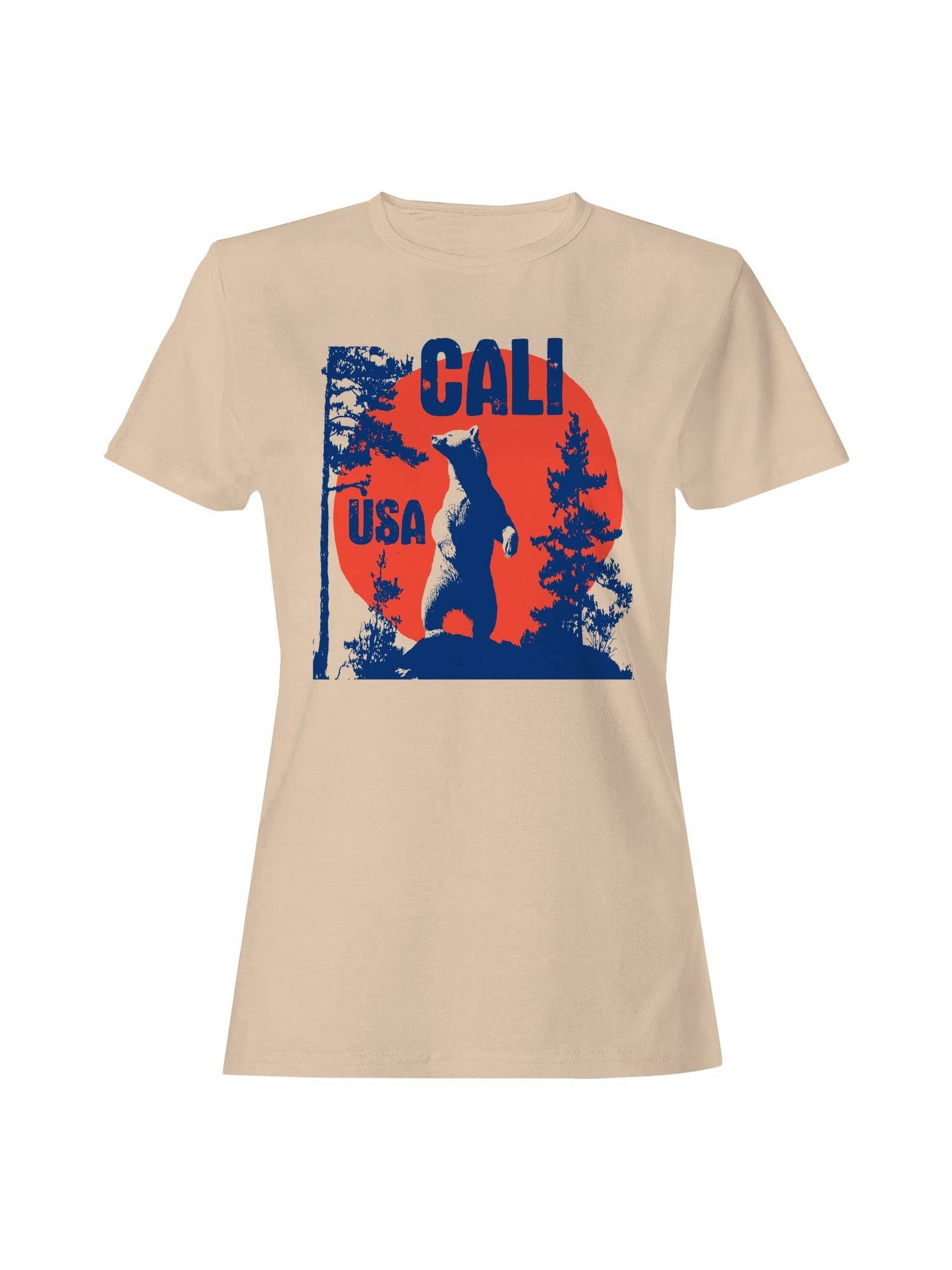 Cali USA Bear Wilderness Art Women's T-Shirt