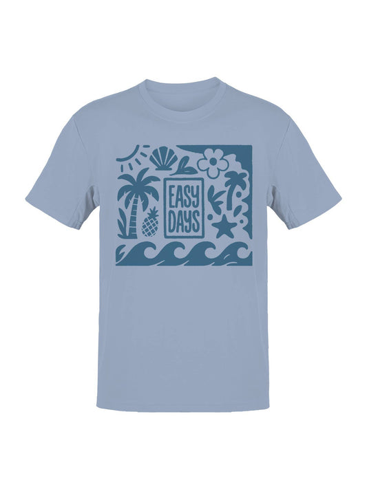 Easy Days Tropical Vibes Art Men's T-Shirt
