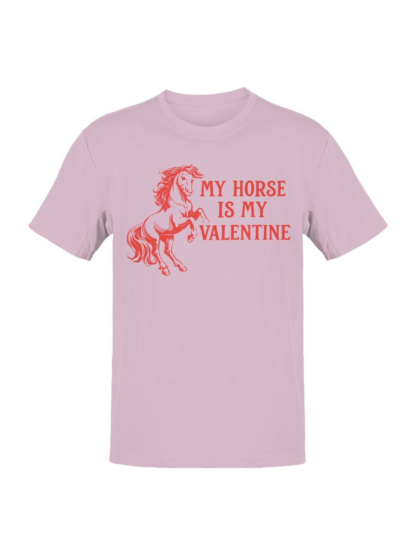 My Horse Is My Valentine Charm Men's T-Shirt