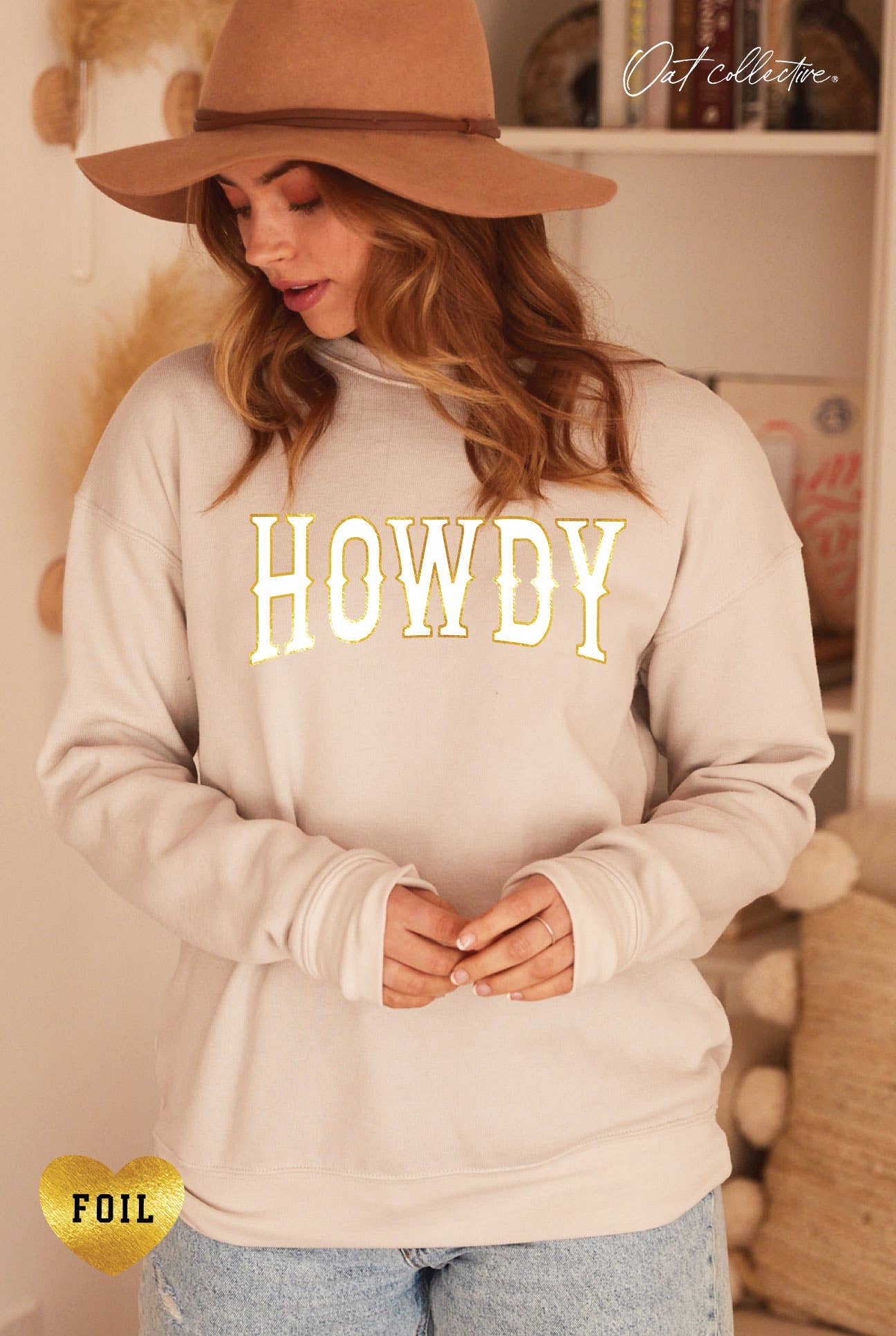 Howdy Foil Graphic Sweatshirt