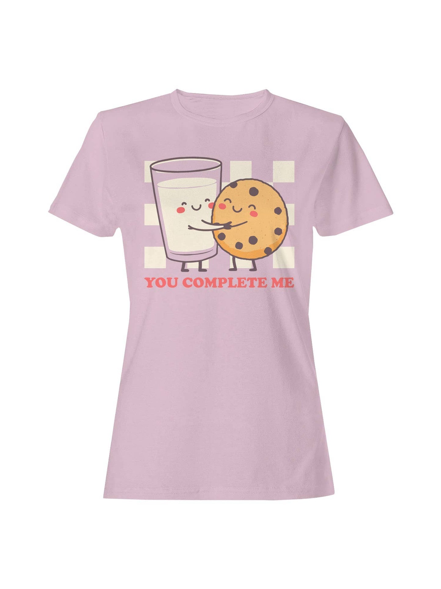 Cookie and Milk Love Message Women's T-Shirt