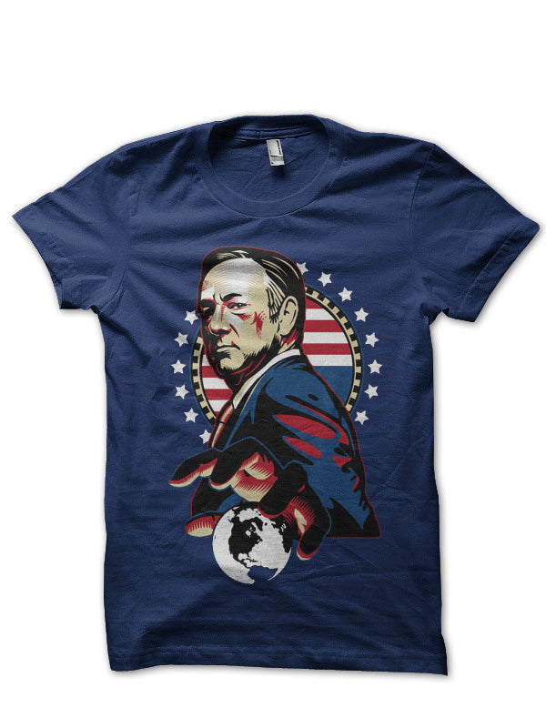 Frank Underhood Navy Blue Tee