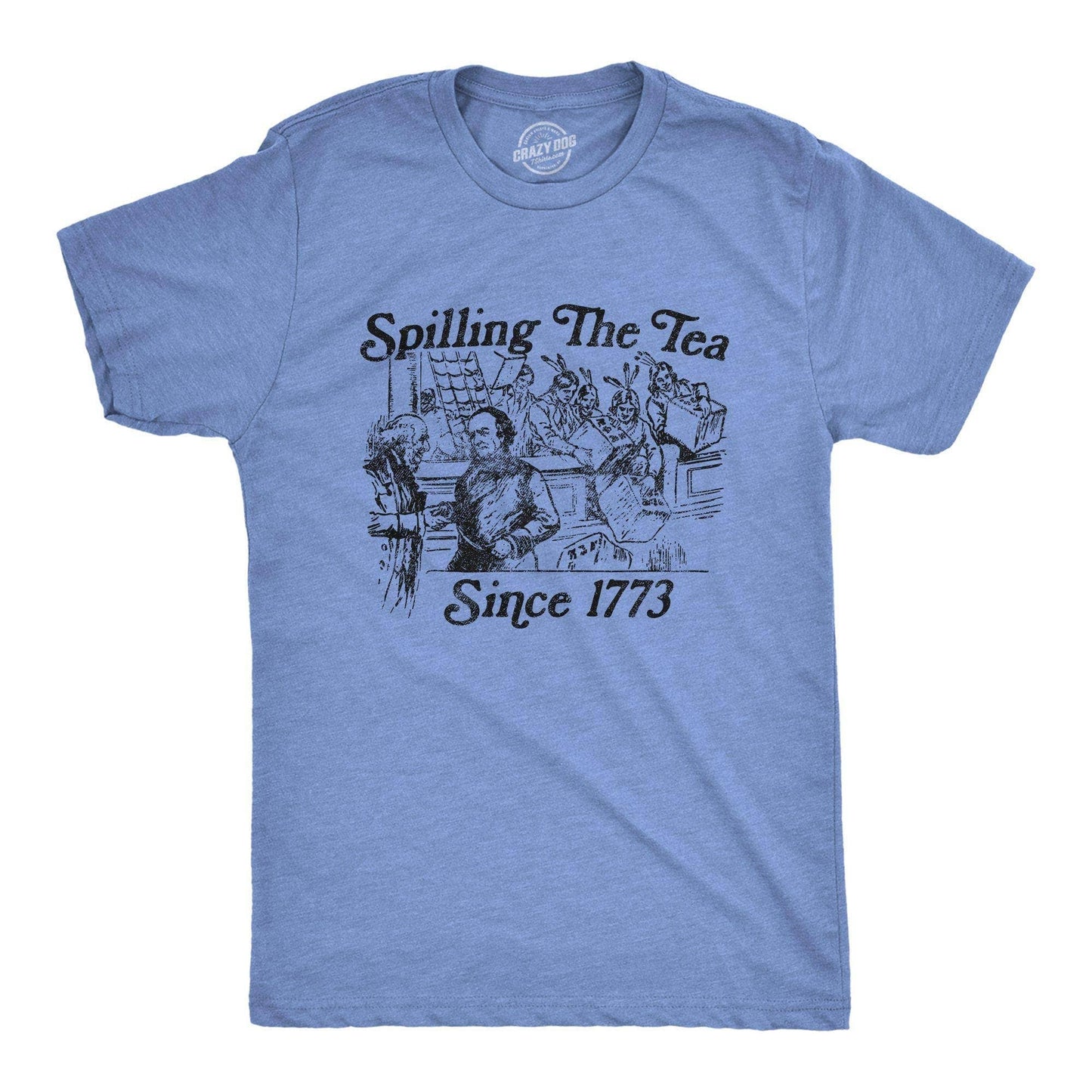 Spilling the Tea Since 1773 Men's Tshirt Fourth of July