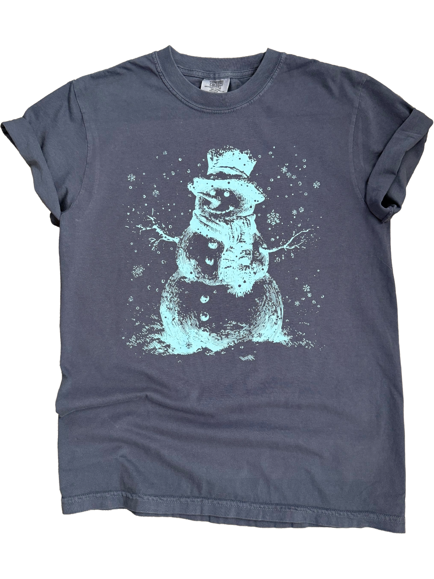 Frosty Snowman Vintage Winter Holiday Tee