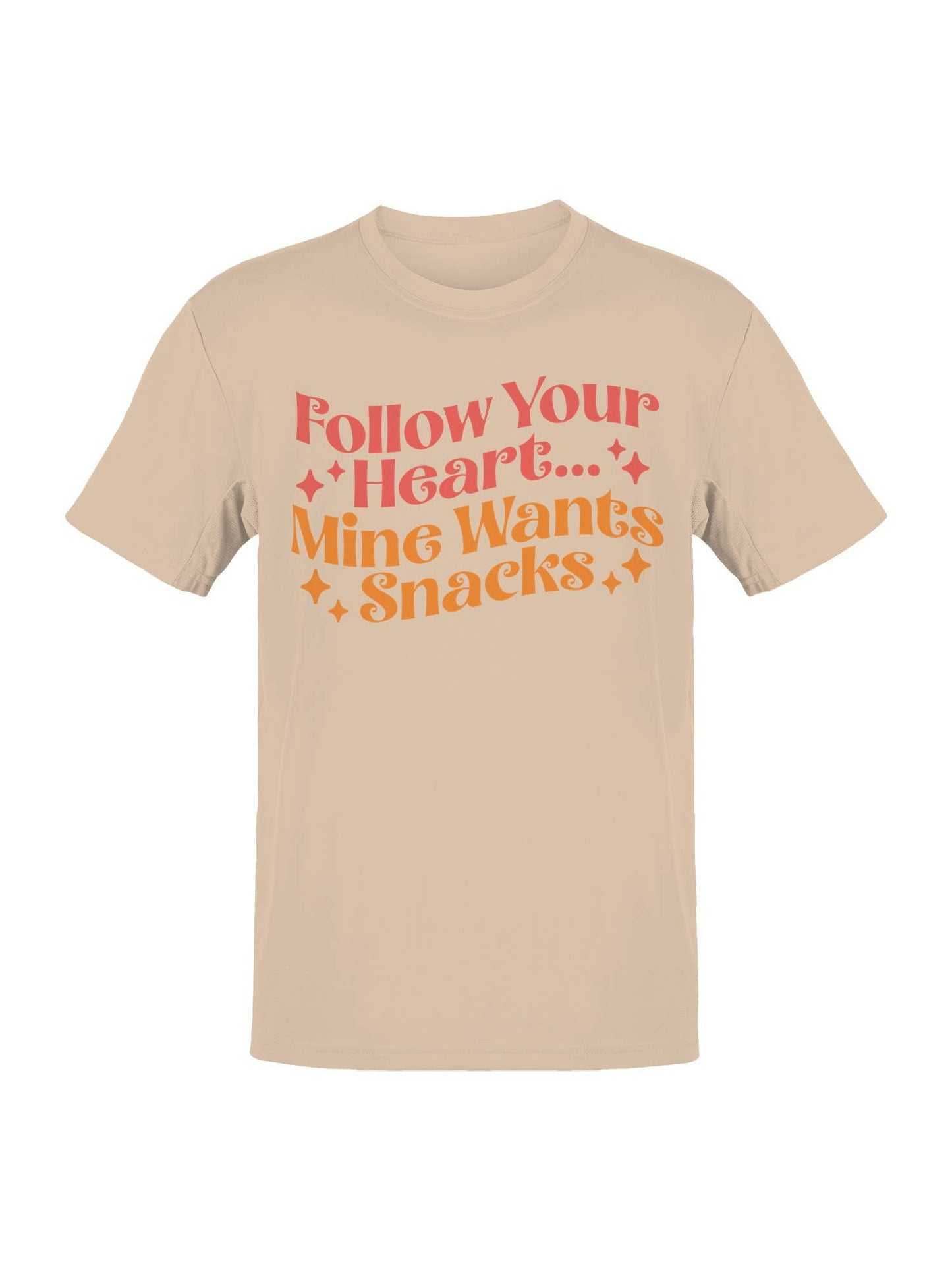 Heart and Snacks: Fun Quote Design Men's T-Shirt