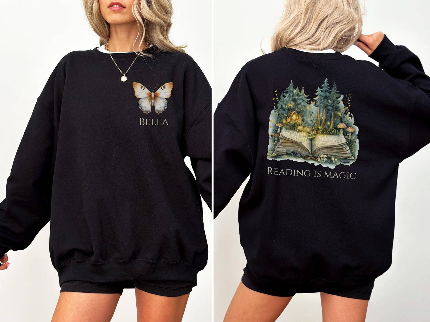 Personalized Reading Is Magic Fantasy Reader Sweatshirt
