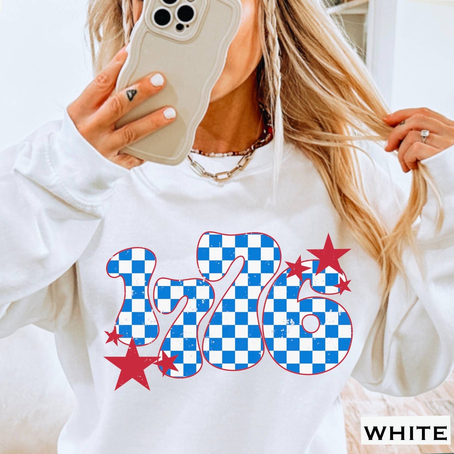 1776 Patriotic July 4th Women’S Graphic Sweatshirt