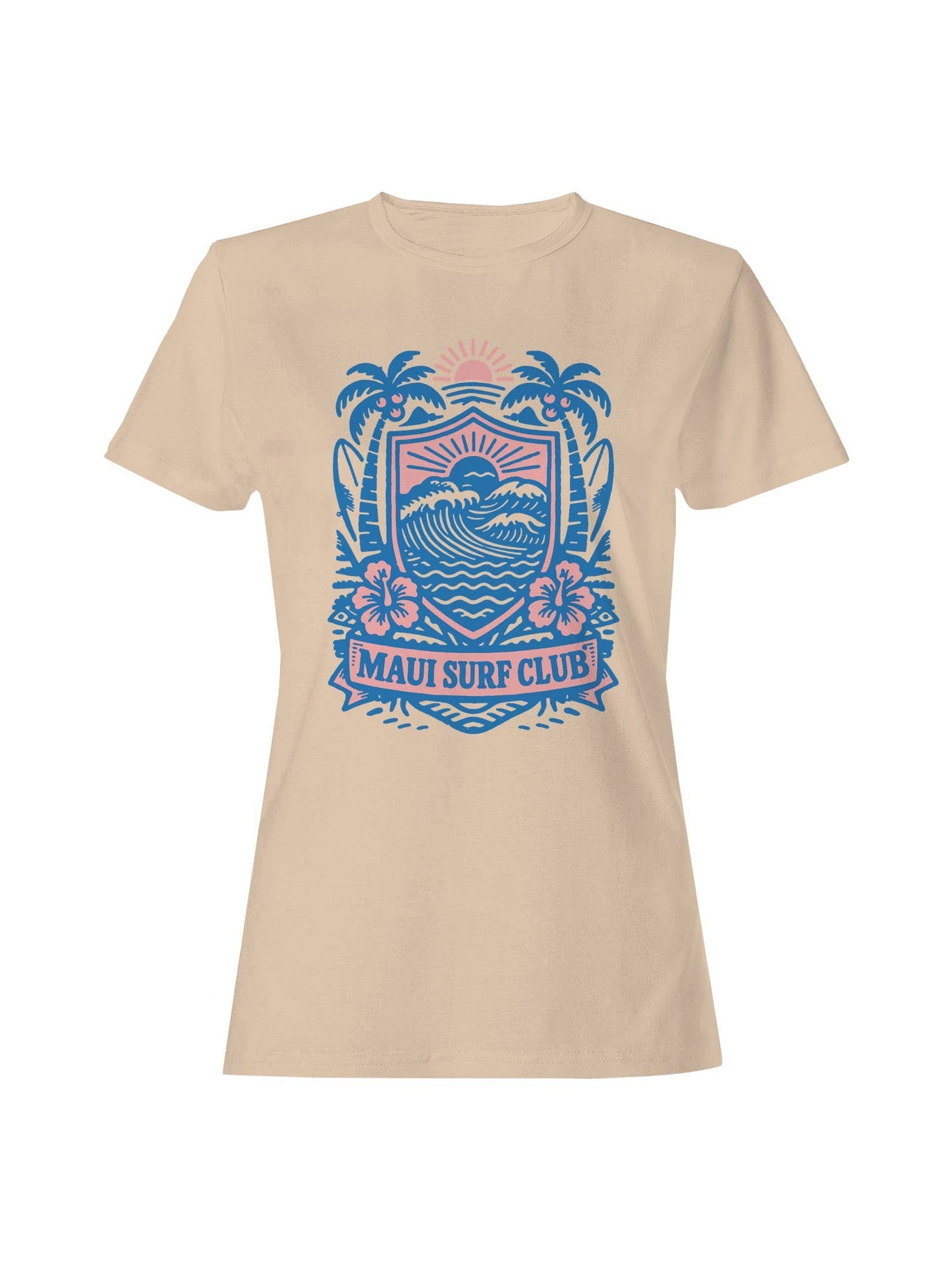 Maui Surf Club Tropical Crest Women's T-Shirt