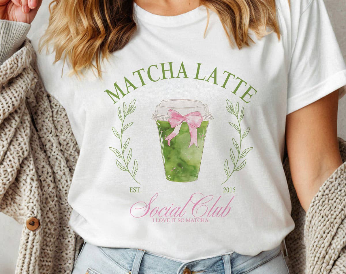Matcha Latte Social Club -  Cute Matcha T-Shirt