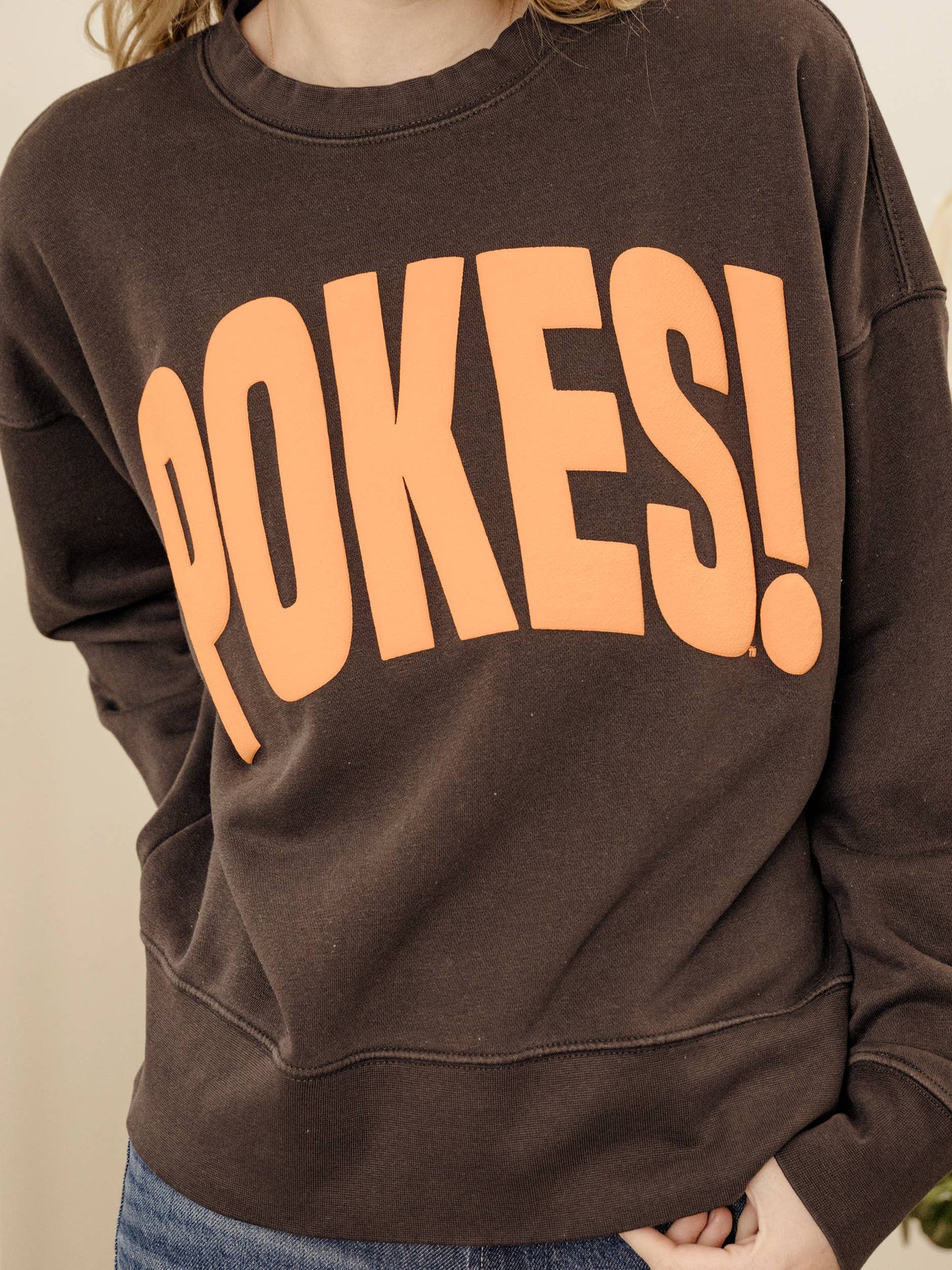 Osu Cowboys Pokes Mono Puff Smoke Hi-Dive Sweatshirt